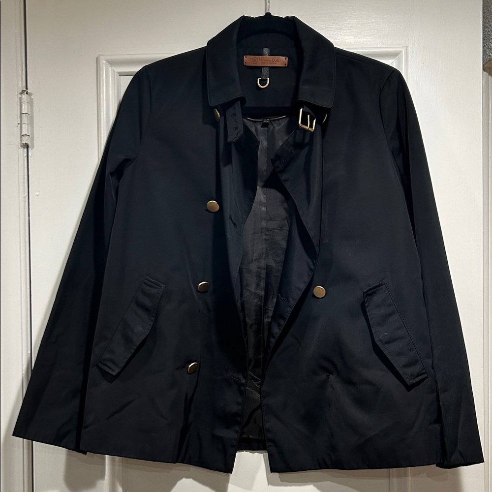 Women Black Double-Breasted Jacket